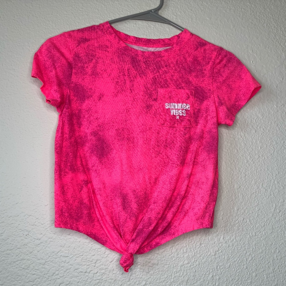 Hurley , Pink Tie Dye T-Shirt, Girls